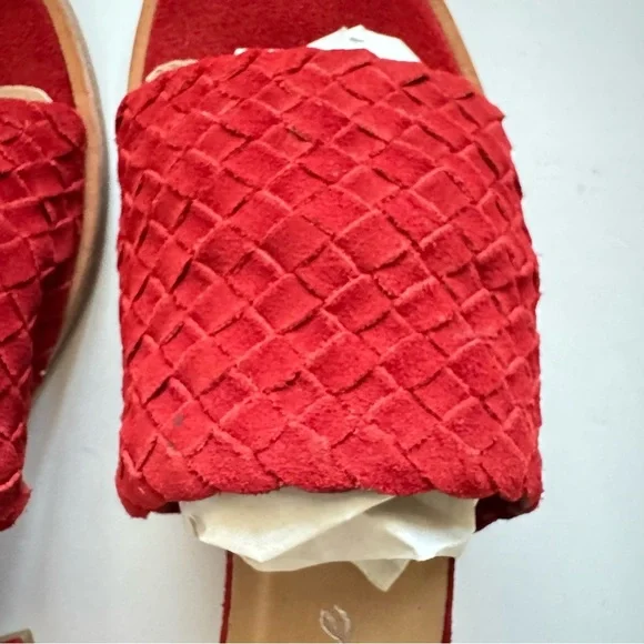 Matisse Red Andi Woven Leather Sandals Size 8 - Picture 4 of 10